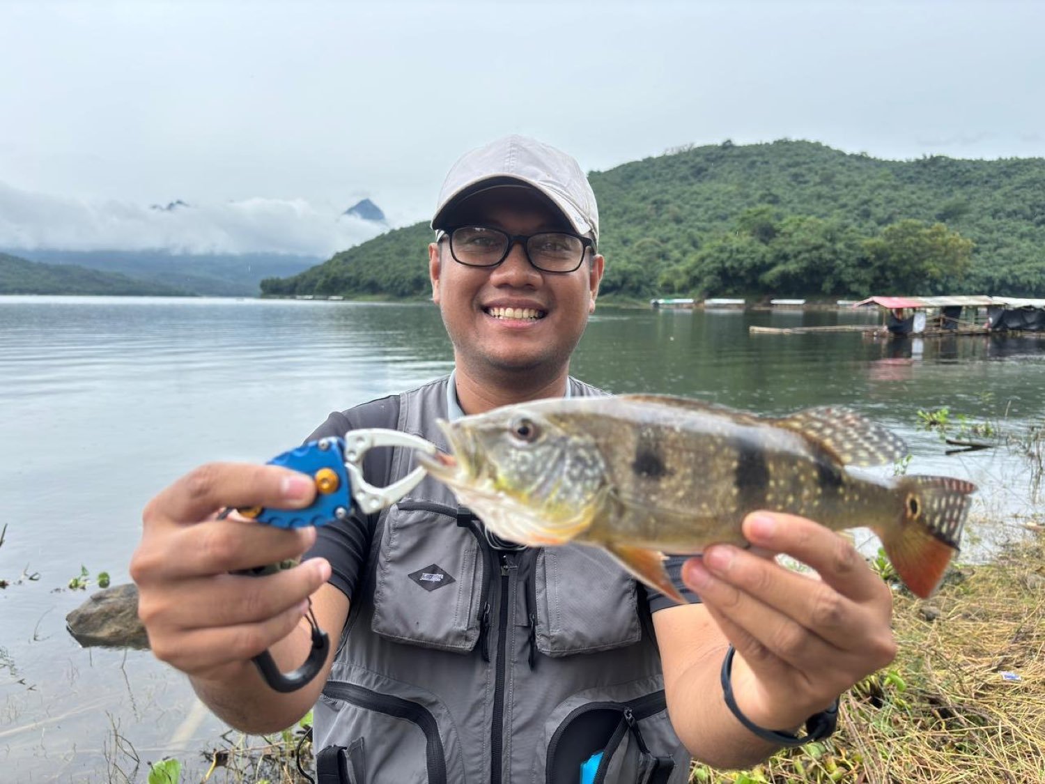 Peacock bass hasil tangkapan di Jatiluhur